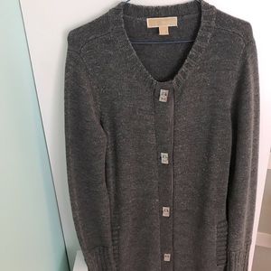 SOLD.     Michael Kors Merino Wool Cardigan Sweater